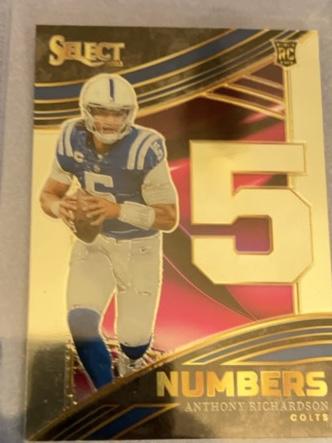 2023 Panini Select Anthony Richardson Numbers #NMB-ARI